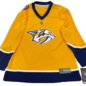 NEW Nashville Predators Home Fanatics NHL Hockey Jersey Boys Youth L/XL